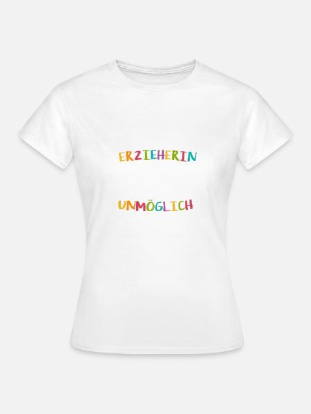 Großartige Erzieherin - Abschied Kita Geschenk - Frauen T-Shirt - Weiß