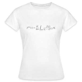 Cauchy integral formula - Women's T-Shirt - white - Front - AI Model Female 172 dark (172cm)