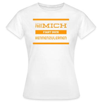 ich mag dich nicht - Frauen T-Shirt - Weiß - Vorne - AI Model Female 172 dark (172cm)