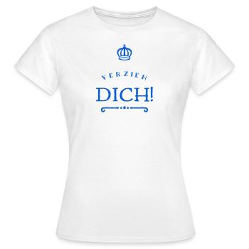 du bist hier nicht willkommen - Frauen T-Shirt - Weiß - Vorne - AI Model Female 172 dark (172cm)