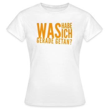 ich kann es nicht fassen - Frauen T-Shirt - Weiß - Vorne - AI Model Female 172 dark (172cm)