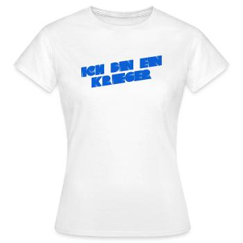 ich bin ein Krieger - Frauen T-Shirt - Weiß - Vorne - AI Model Female 172 dark (172cm)