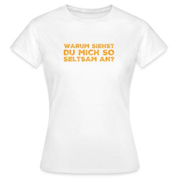 was ist los? - Frauen T-Shirt - Weiß - Vorne - AI Model Female 172 dark (172cm)