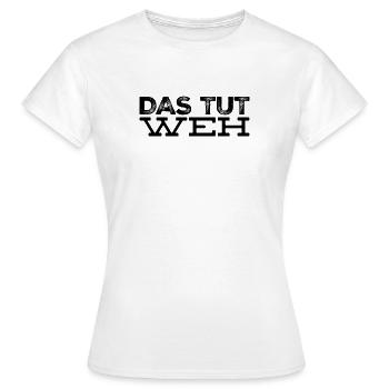ich habe Schmerzen - Frauen T-Shirt - Weiß - Vorne - AI Model Female 172 dark (172cm)