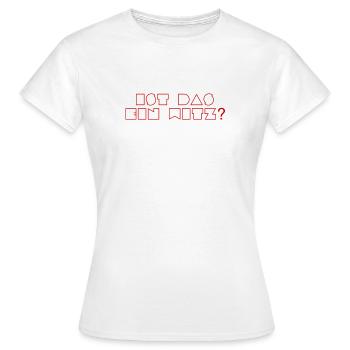 ist das ein Witz? - Frauen T-Shirt - Weiß - Vorne - AI Model Female 172 dark (172cm)