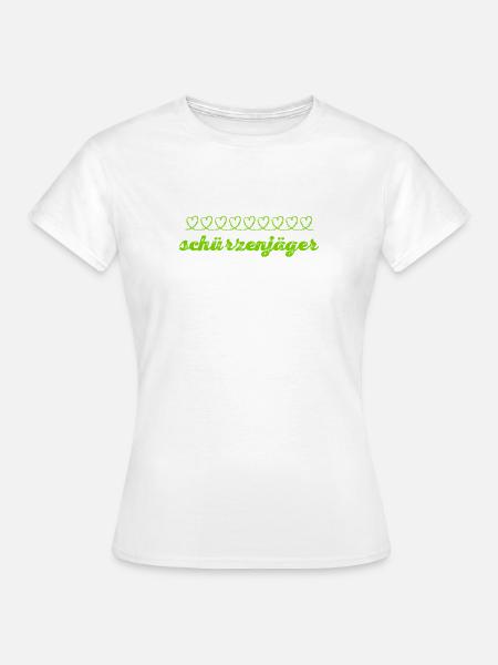 ich bin ein Schürzenjäger - Frauen T-Shirt - Weiß