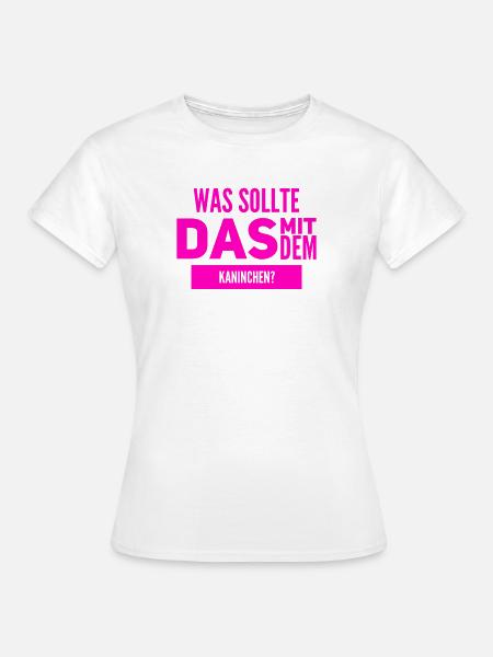 das Rätsel mit dem Kaninchen - Frauen T-Shirt - Weiß