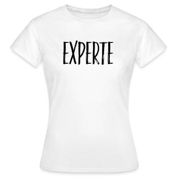 Experte - Frauen T-Shirt - Weiß - Vorne - AI Model Female 172 dark (172cm)
