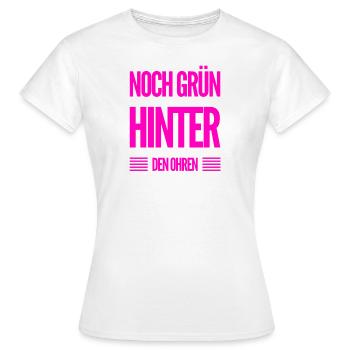 ich bin noch grün hinter den Ohren - Frauen T-Shirt - Weiß - Vorne - AI Model Female 172 dark (172cm)