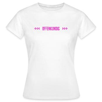 jeder kann es sehen - Frauen T-Shirt - Weiß - Vorne - AI Model Female 172 dark (172cm)