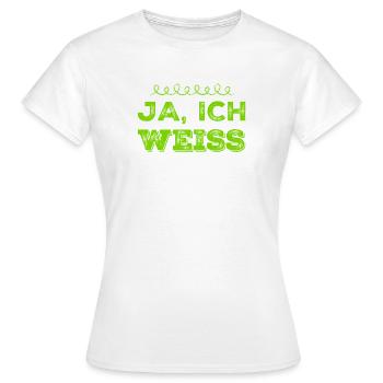 ist mir klar - Frauen T-Shirt - Weiß - Vorne - AI Model Female 172 dark (172cm)
