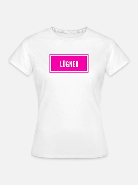 so sieht ein Lügner aus - Frauen T-Shirt - Weiß