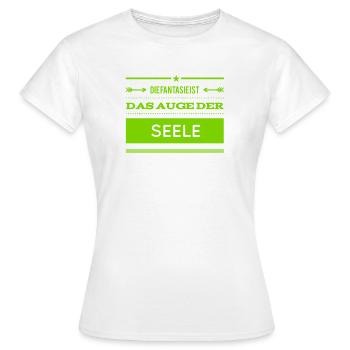 das Auge der Seele - Frauen T-Shirt - Weiß - Vorne - AI Model Female 172 dark (172cm)