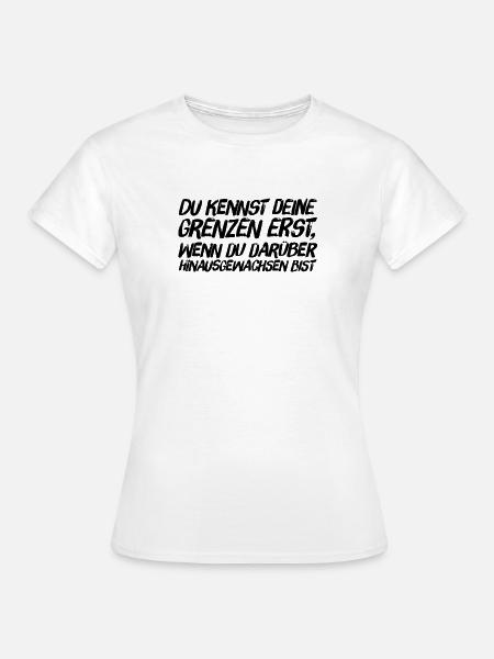 die eigenen Grenzen - Frauen T-Shirt - Weiß