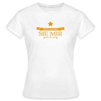 ich kann Hilfe gebrauchen - Frauen T-Shirt - Weiß - Vorne - AI Model Female 172 dark (172cm)