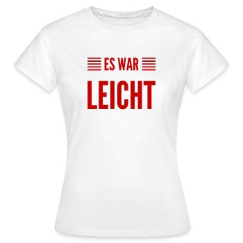 viel zu leicht - Frauen T-Shirt - Weiß - Vorne - AI Model Female 172 dark (172cm)
