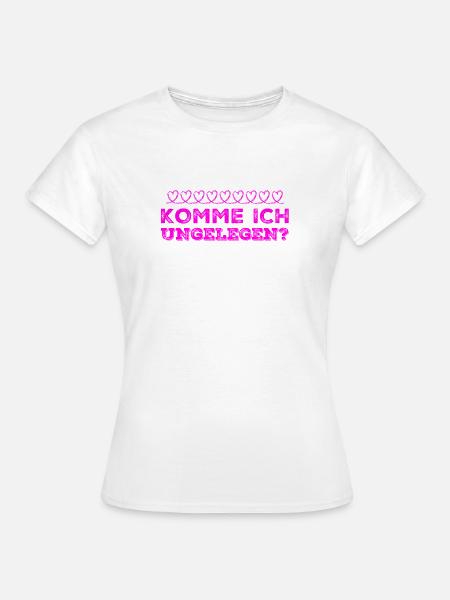 passt es gerade? - Frauen T-Shirt - Weiß