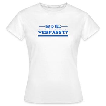 ich bin zu spät - Frauen T-Shirt - Weiß - Vorne - AI Model Female 172 dark (172cm)