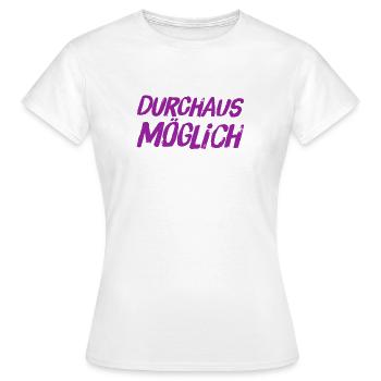 vielleicht - Frauen T-Shirt - Weiß - Vorne - AI Model Female 172 dark (172cm)