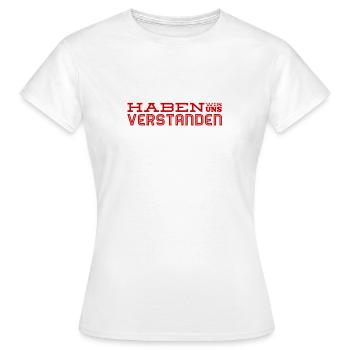 Ist alles klar? - Frauen T-Shirt - Weiß - Vorne - AI Model Female 172 dark (172cm)