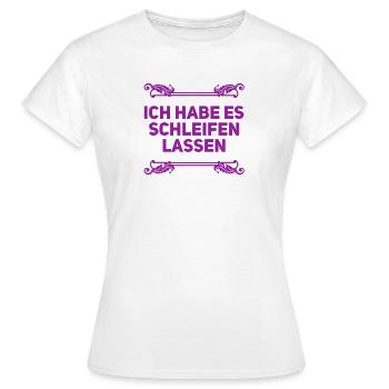 ich hatte keine Lust - Frauen T-Shirt - Weiß - Vorne - AI Model Female 172 dark (172cm)