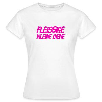 ich bin fleißig - Frauen T-Shirt - Weiß - Vorne - AI Model Female 172 dark (172cm)