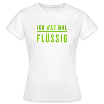 das Geld ist alle - Frauen T-Shirt - Weiß - Vorne - AI Model Female 172 dark (172cm)