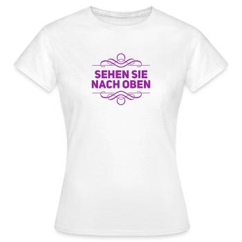 Blick in den Himmel - Frauen T-Shirt - Weiß - Vorne - AI Model Female 172 dark (172cm)