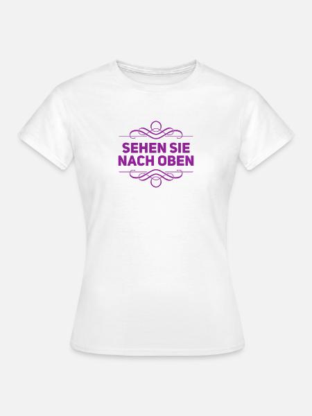 Blick in den Himmel - Frauen T-Shirt - Weiß