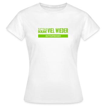 ich bin schuldig - Frauen T-Shirt - Weiß - Vorne - AI Model Female 172 dark (172cm)