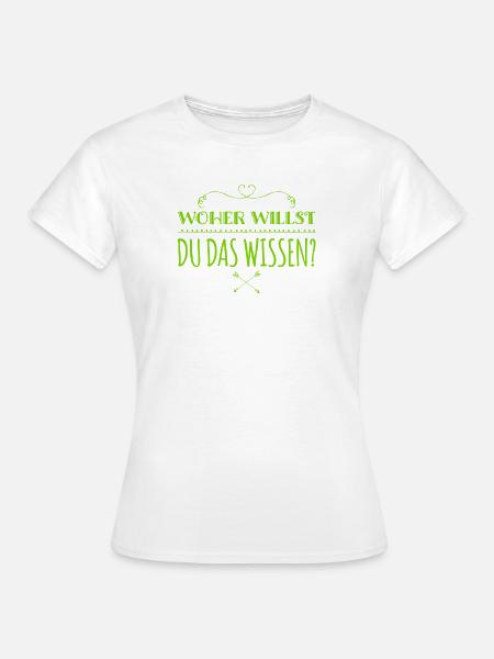 da bin ich kritisch - Frauen T-Shirt - Weiß