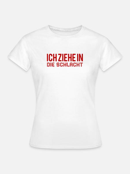 auf in den Kampf - Frauen T-Shirt - Weiß