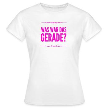 ich wundere mich - Frauen T-Shirt - Weiß - Vorne - AI Model Female 172 dark (172cm)