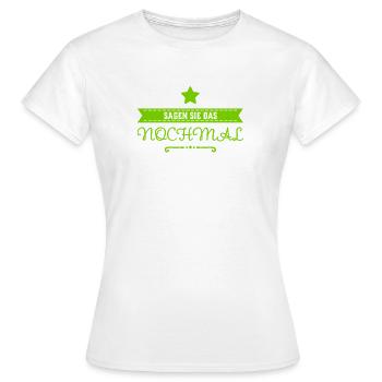 es war nicht zu verstehen - Frauen T-Shirt - Weiß - Vorne - AI Model Female 172 dark (172cm)