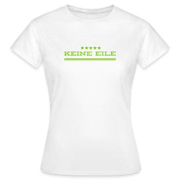 alles in meiner Geschwindigkeit - Frauen T-Shirt - Weiß - Vorne - AI Model Female 172 dark (172cm)