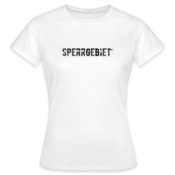 Zutritt verboten - Frauen T-Shirt - Weiß - Vorne - AI Model Female 172 dark (172cm)
