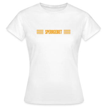 Zutritt verboten - Frauen T-Shirt - Weiß - Vorne - AI Model Female 172 dark (172cm)