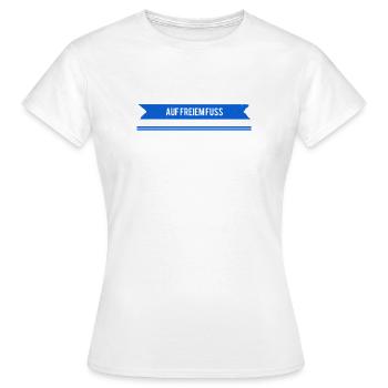 nicht mehr gefangen - Frauen T-Shirt - Weiß - Vorne - AI Model Female 172 dark (172cm)