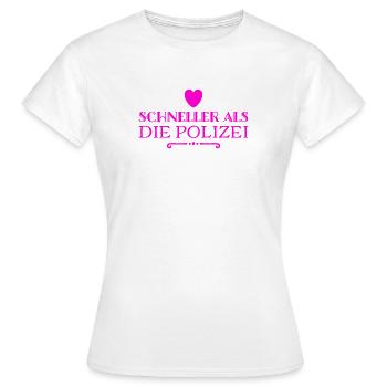 ich bin schnell - Frauen T-Shirt - Weiß - Vorne - AI Model Female 172 dark (172cm)