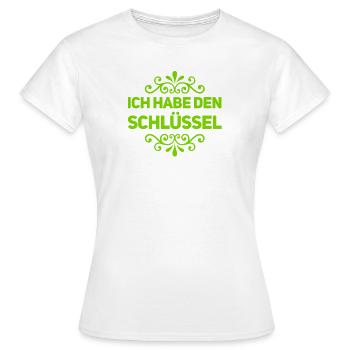 ich kann rein - Frauen T-Shirt - Weiß - Vorne - AI Model Female 172 dark (172cm)