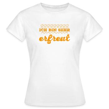 die Freude ist auf meiner Seite - Frauen T-Shirt - Weiß - Vorne - AI Model Female 172 dark (172cm)