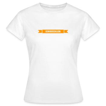 ich lebe allein - Frauen T-Shirt - Weiß - Vorne - AI Model Female 172 dark (172cm)