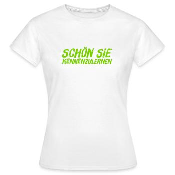 ich mag sie - Frauen T-Shirt - Weiß - Vorne - AI Model Female 172 dark (172cm)