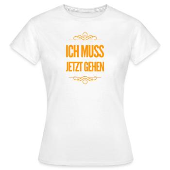 ich schwing die Hufe - Frauen T-Shirt - Weiß - Vorne - AI Model Female 172 dark (172cm)