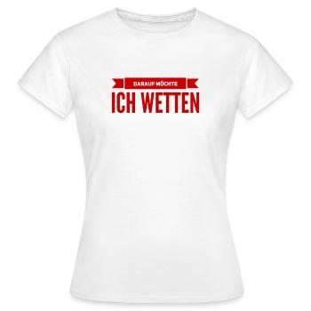 da bin ich mir sicher - Frauen T-Shirt - Weiß - Vorne - AI Model Female 172 dark (172cm)