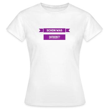 auf der Suche - Frauen T-Shirt - Weiß - Vorne - AI Model Female 172 dark (172cm)