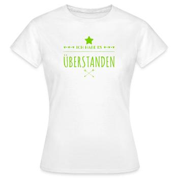 endlich vorbei - Frauen T-Shirt - Weiß - Vorne - AI Model Female 172 dark (172cm)