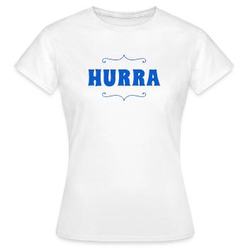 Hurra - Frauen T-Shirt - Weiß - Vorne - AI Model Female 172 dark (172cm)