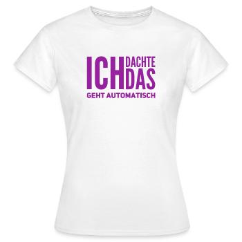 nicht von allein - Frauen T-Shirt - Weiß - Vorne - AI Model Female 172 dark (172cm)
