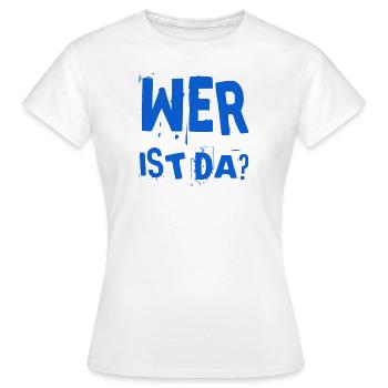 bin ich allein? - Frauen T-Shirt - Weiß - Vorne - AI Model Female 172 dark (172cm)